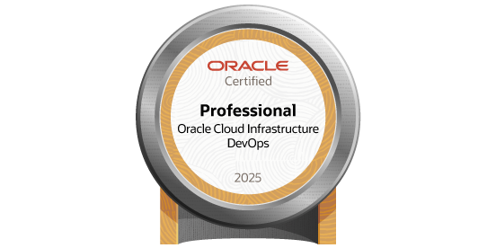 Oracle Cloud Infrastructure 2025 Certified DevOps Professional badge